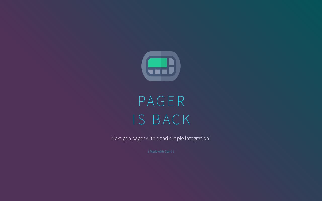 Carrd profile picture for @pager